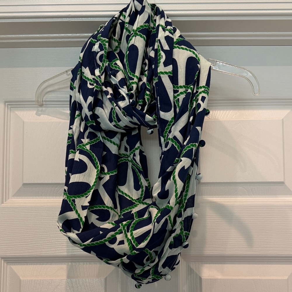 NWOT Anchor and Rope infinity scarf by Mudpue